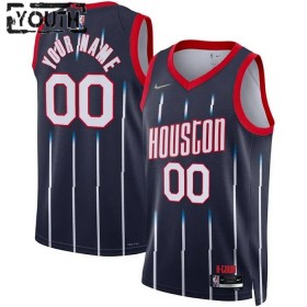 Houston Rockets Custom Nike 2022-23 City Edition Navy Pelipaidat Swingman - Lasten